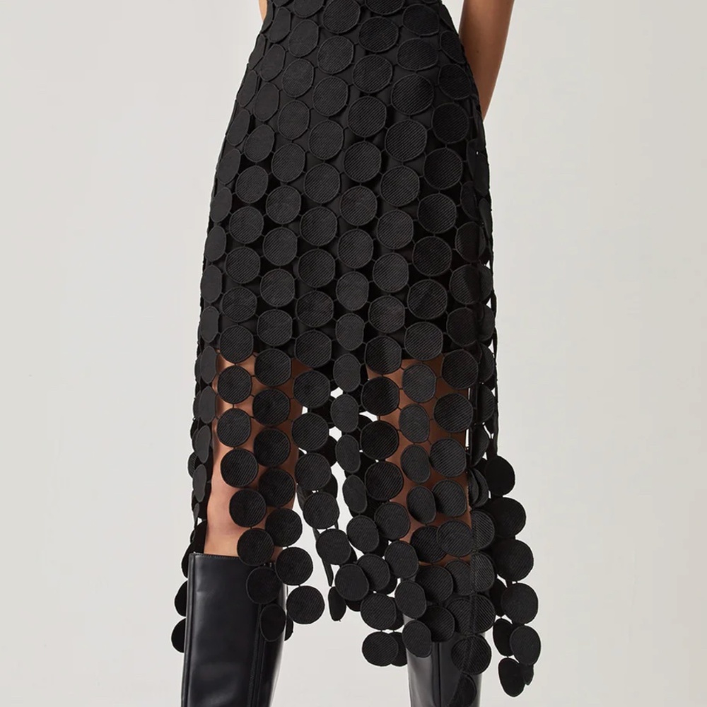 New with Tags!!! Commense Laser Cut Multi Circle Double Layered Skirt XS